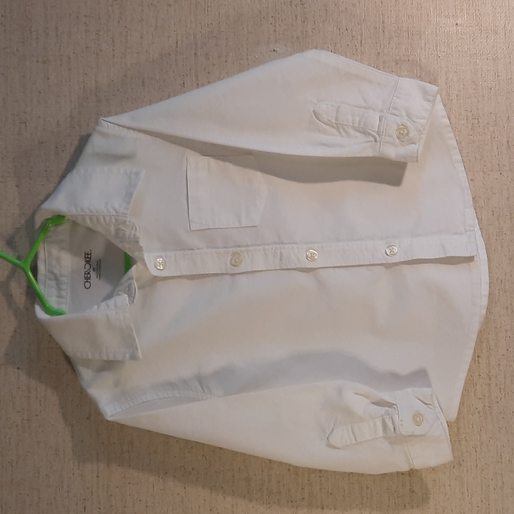 Boy's White Oxford Button down Shirt
